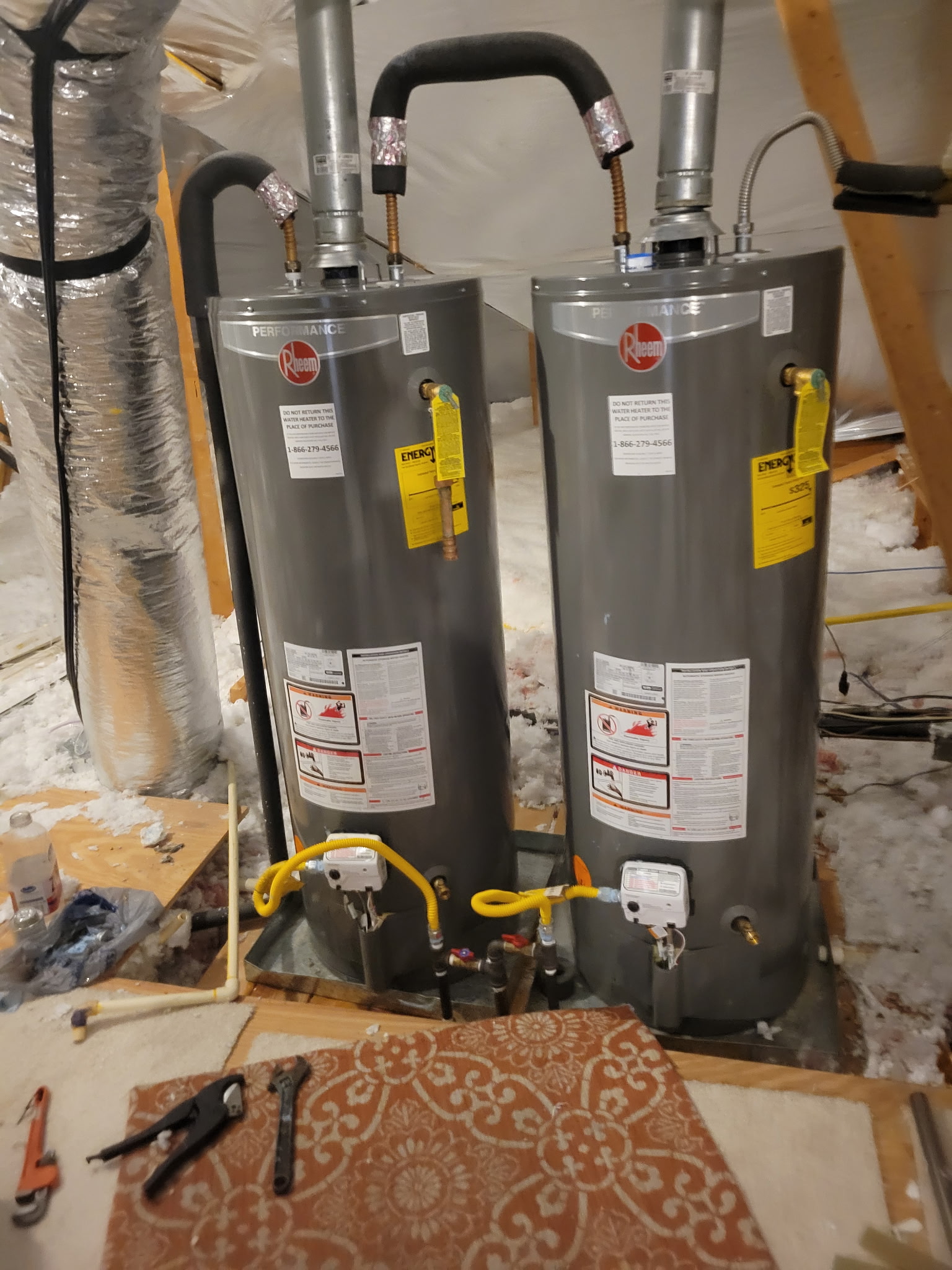 Water heater installation